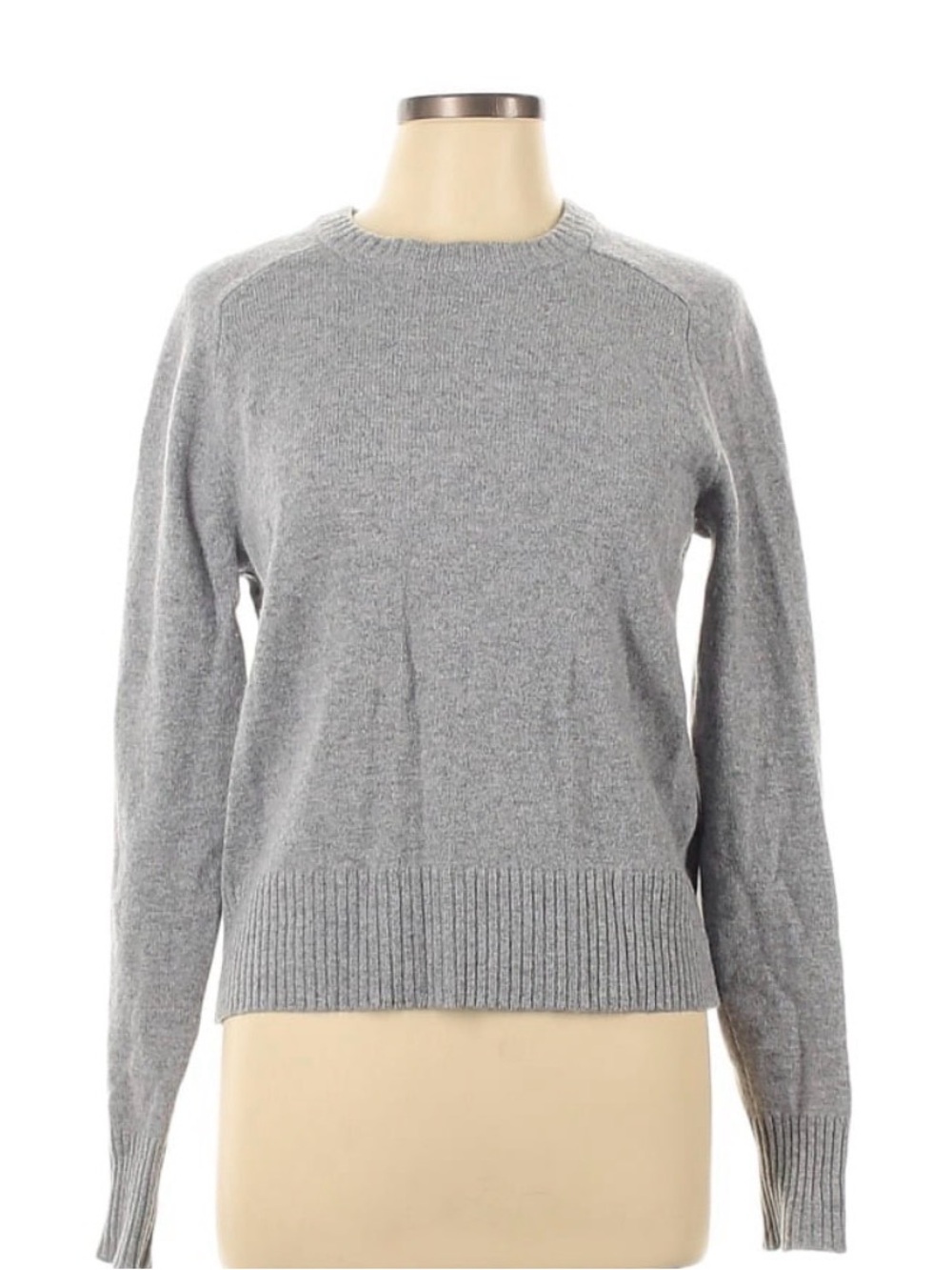 J. Crew Women’s Wool Heather Gray Crewneck Sweater